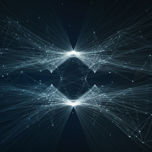 Abstract digital network visualization